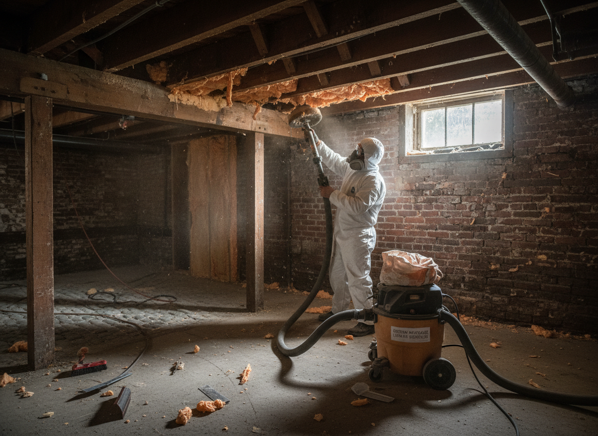 mortgage lender spray foam removal in Boston