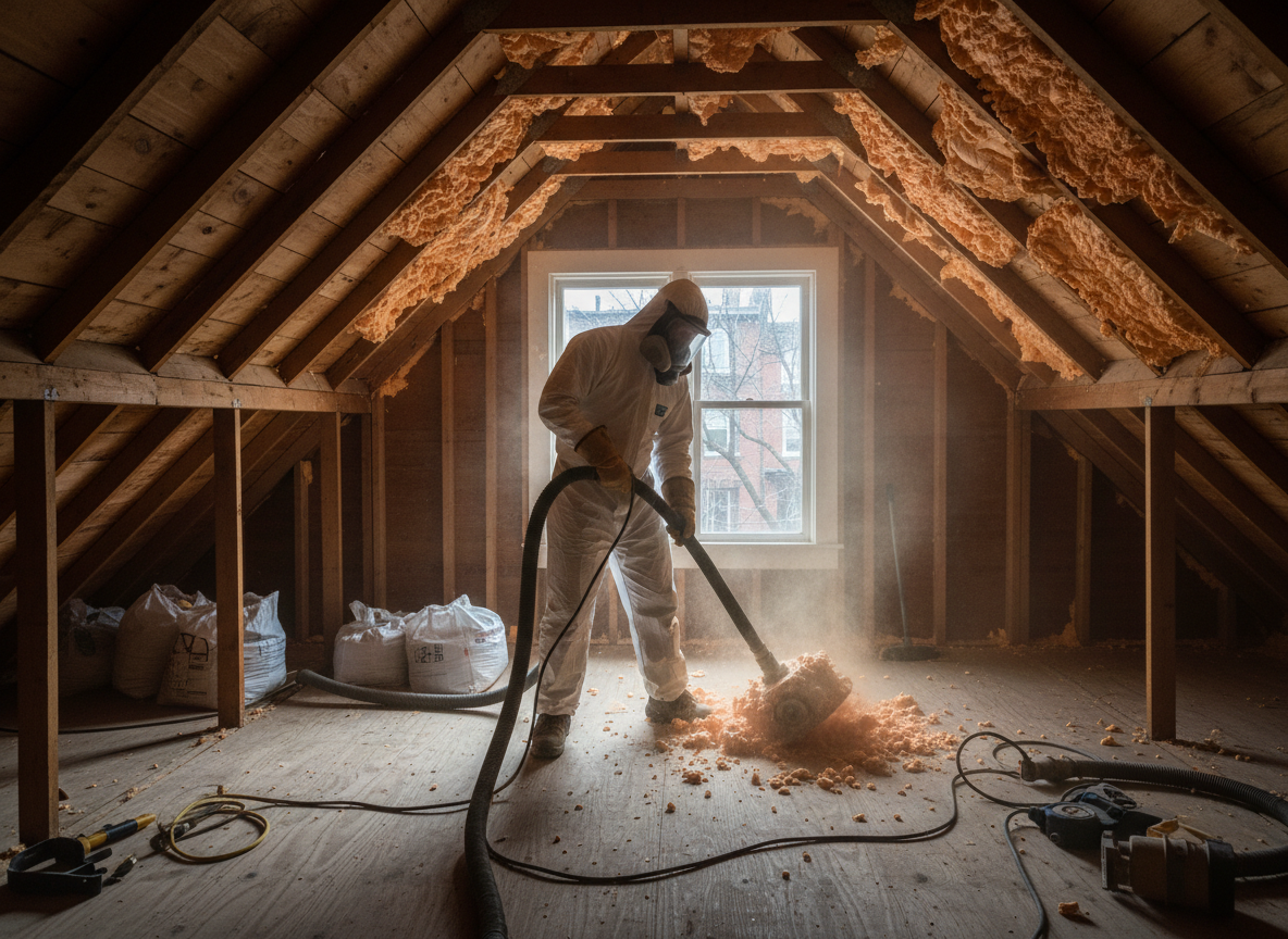 Residential Spray Foam Removal in Boston