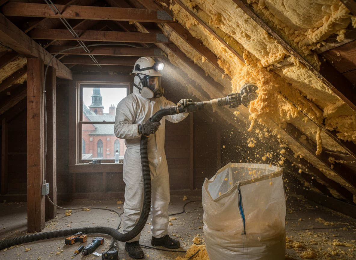 thermal spray foam removal in Boston